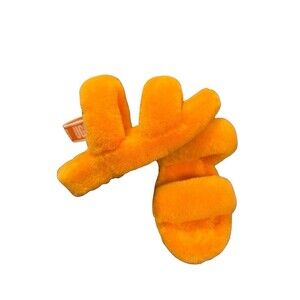 UGG Orange Fluff Yeah Slide Sandals